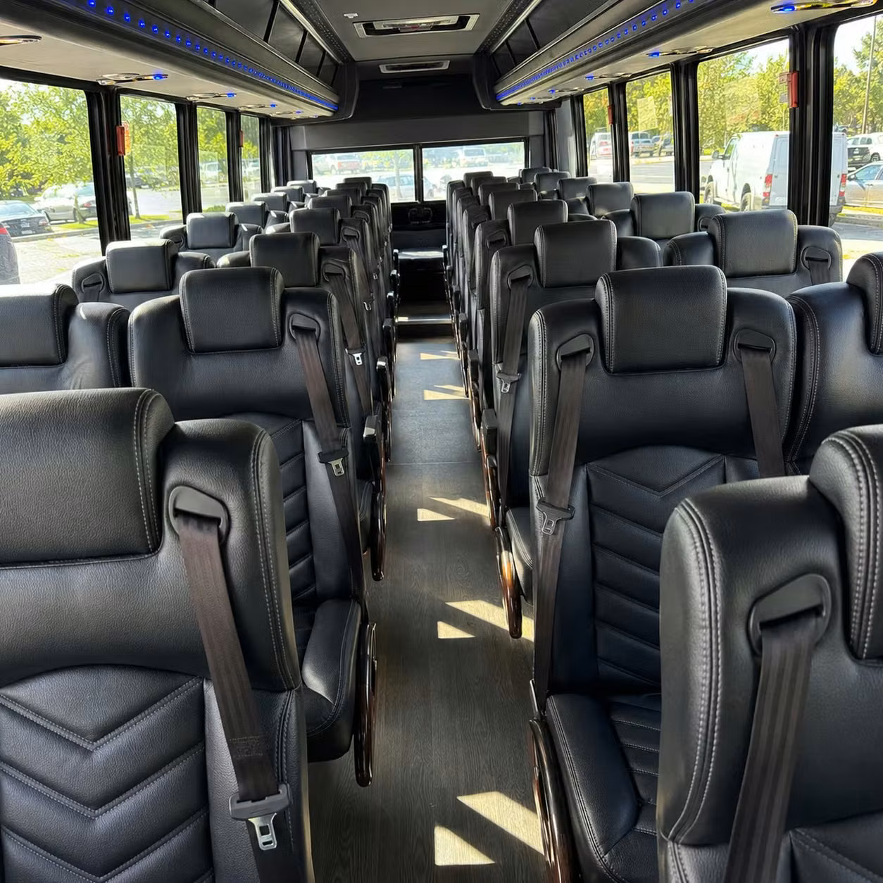 28 passenger minibus interior