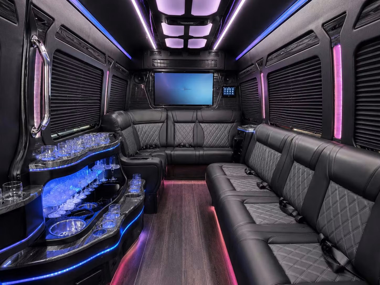 airport shuttle buses for wedding guests flying into lansing